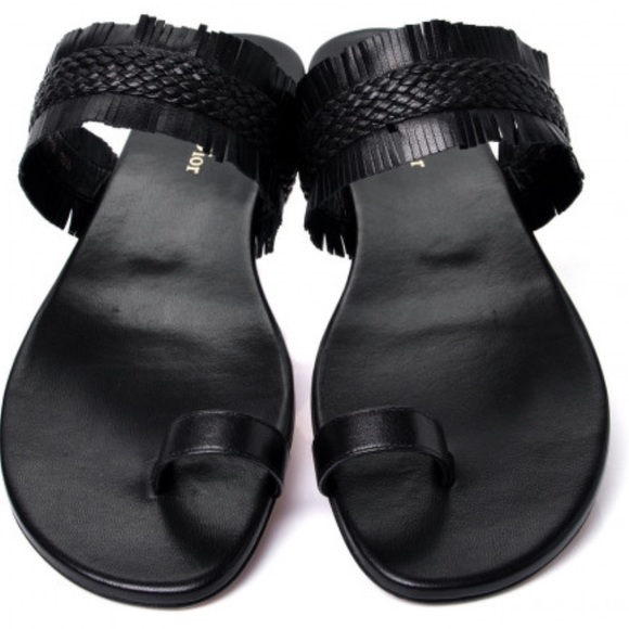 CHRISTIAN DIOR
Lambskin Braided Wave Sandal - Picture 2 of 16